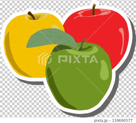 Fruit theme from set juicy delicious apple of various sizes Fruit theme from set juicy delicious apple of various sizes 139690577