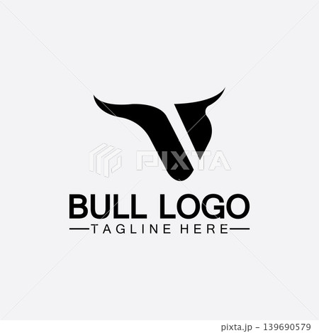 Bull logo and symbols vector template icons app Bull logo and symbols vector template icons app 139690579