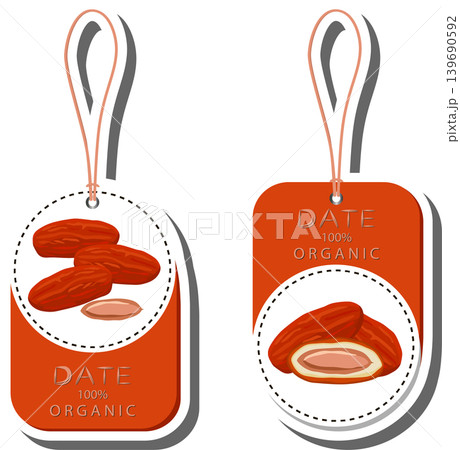 Fruit theme from set juicy delicious date of various sizes 139690592