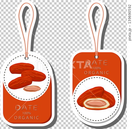 Fruit theme from set juicy delicious date of various sizes 139690592