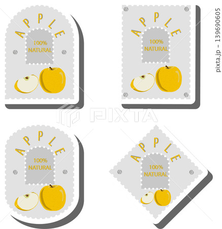 Fruit theme from set juicy delicious apple of various sizes Fruit theme from set juicy delicious apple of various sizes 139690605
