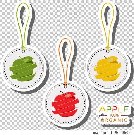 Fruit theme from set juicy delicious apple of various sizes Fruit theme from set juicy delicious apple of various sizes 139690608