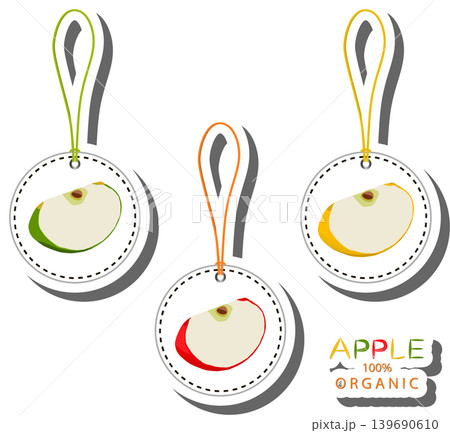 Fruit theme from set juicy delicious apple of various sizes Fruit theme from set juicy delicious apple of various sizes 139690610