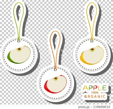 Fruit theme from set juicy delicious apple of various sizes Fruit theme from set juicy delicious apple of various sizes 139690610