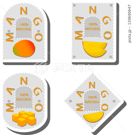 Fruit theme from set juicy delicious mango of various sizes Fruit theme from set juicy delicious mango of various sizes 139690647