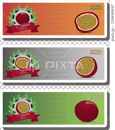 Fruit theme from set juicy delicious passion of various sizes Fruit theme from set juicy delicious passion of various sizes 139690697
