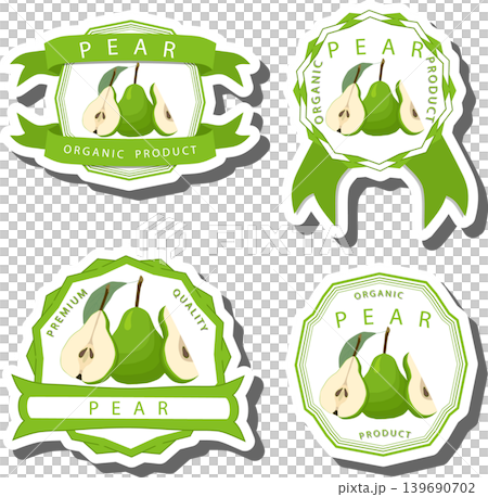 Fruit theme from set juicy delicious pear of various sizes Fruit theme from set juicy delicious pear of various sizes 139690702
