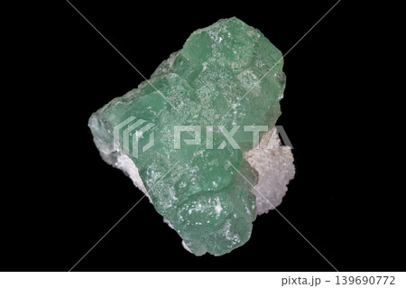 macro mineral fluorite stone on balck background macro mineral fluorite stone on balck background 139690772
