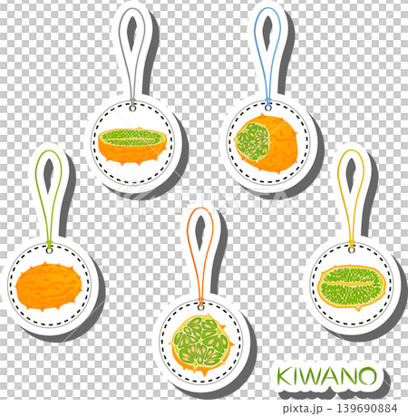 Fruit theme from set juicy delicious kiwano of various sizes Fruit theme from set juicy delicious kiwano of various sizes 139690884