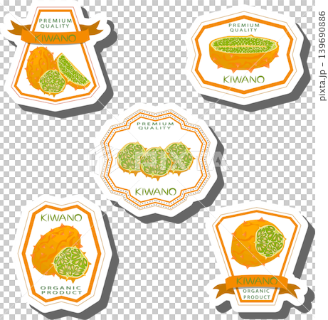 Fruit theme from set juicy delicious kiwano of various sizes Fruit theme from set juicy delicious kiwano of various sizes 139690886