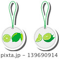 Fruit theme from set juicy delicious lime of various sizes 139690914