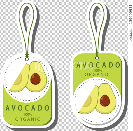 Fruit theme from set juicy delicious avocado of various sizes Fruit theme from set juicy delicious avocado of various sizes 139690931