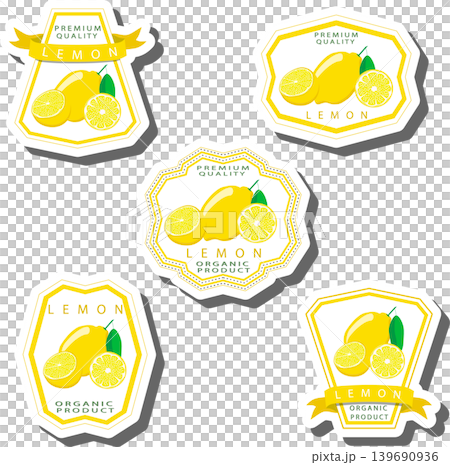 Fruit theme from set juicy delicious lemon of various sizes Fruit theme from set juicy delicious lemon of various sizes 139690936