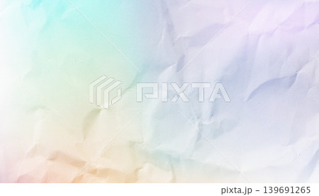 Crumpled Paper Texture with Soft Pastel Gradient Overlay Crumpled Paper Texture with Soft Pastel Gradient Overlay 139691265