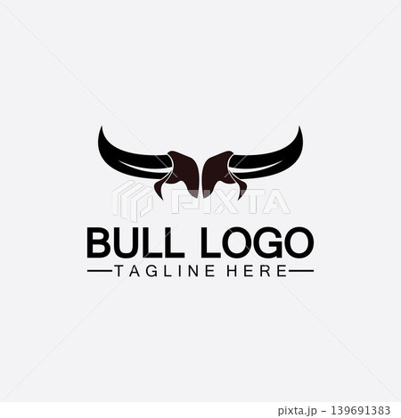 Bull horn logo and symbol template icons app Bull horn logo and symbol template icons app 139691383