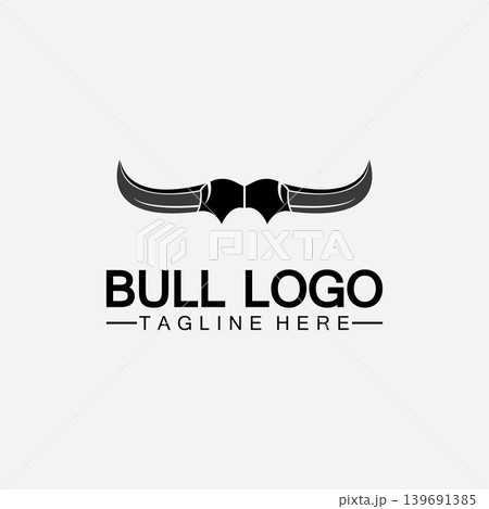 Bull horn logo and symbol template icons app Bull horn logo and symbol template icons app 139691385