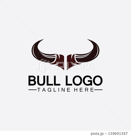 Bull horn logo and symbol template icons app Bull horn logo and symbol template icons app 139691387