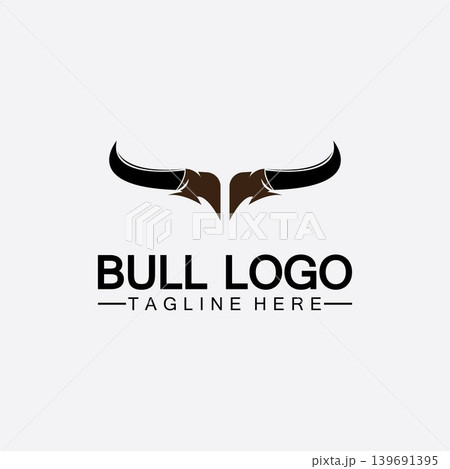 Bull horn logo and symbol template icons app Bull horn logo and symbol template icons app 139691395