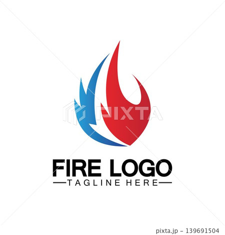 Fire Flame Logo design vector template Fire Flame Logo design vector template 139691504