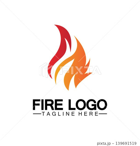 Fire Flame Logo design vector template Fire Flame Logo design vector template 139691519