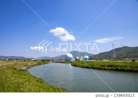 初夏の宝満川の風景 初夏の宝満川の風景 139693023