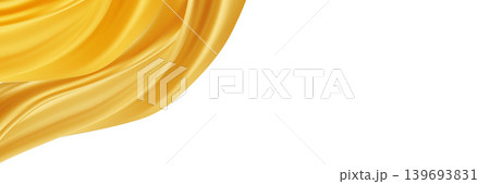 Elegant golden ribbon wave corner luxury background element. Elegant golden ribbon wave corner luxury background element. 139693831