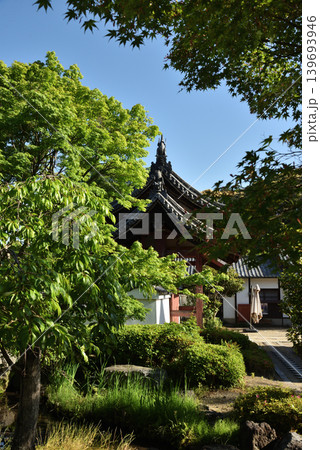 快晴の萬福寺 側面から見る総門(京都府宇治市) 快晴の萬福寺 側面から見る総門(京都府宇治市) 139693946