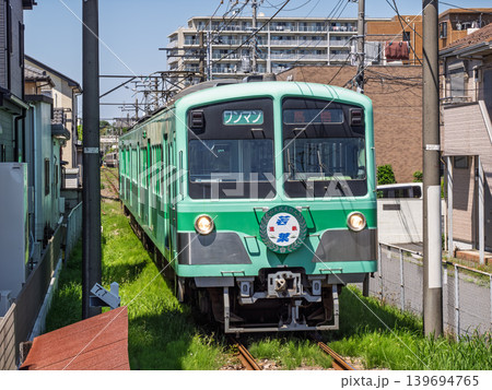 流鉄流山線・流山駅～平和台駅間を走行する流鉄5000形「若葉」号 139694765