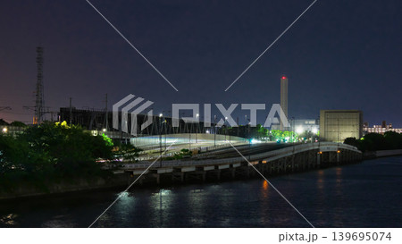 品川ふ頭橋より望む運河周辺の夕景 都市景観(2026年4月) 品川ふ頭橋より望む運河周辺の夕景 都市景観(2026年4月) 139695074
