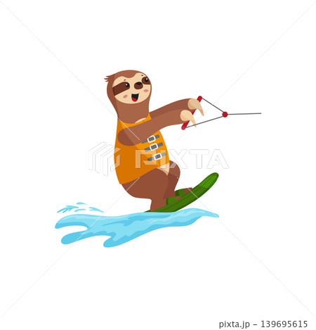 Sloth Water Skiing Sloth Water Skiing 139695615