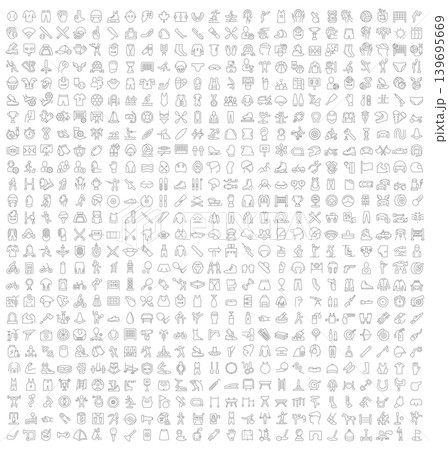 Set Vector Line Icons of Sport. Set Vector Line Icons of Sport. 139695669