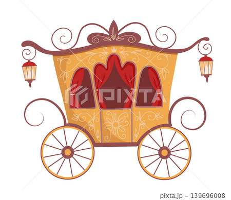 Ornate Carriage with Wheels Ornate Carriage with Wheels 139696008