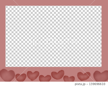 ハートのフレームイラスト 139696610