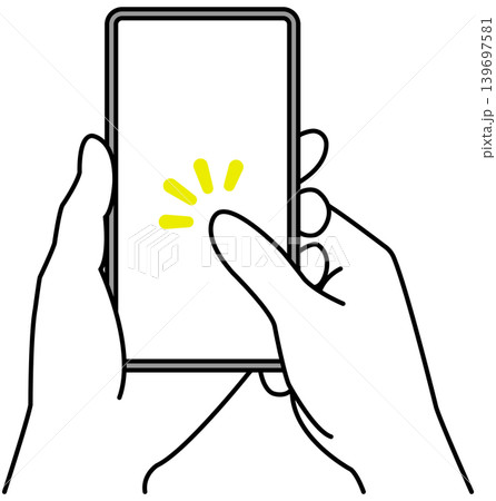スマホを持つ手 スマホを持つ手 139697581