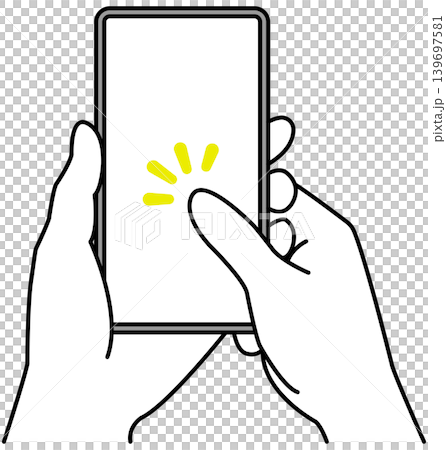 スマホを持つ手 スマホを持つ手 139697581