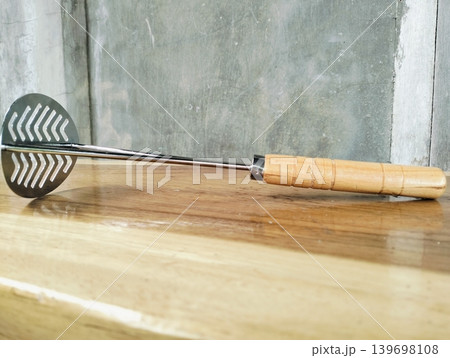 Stainless Steel Potato Masher with Wooden Handle Stainless Steel Potato Masher with Wooden Handle 139698108