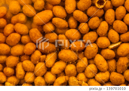 Crispy snack food eat nutrition delicious nut shelled organic dry background brown color 139701010