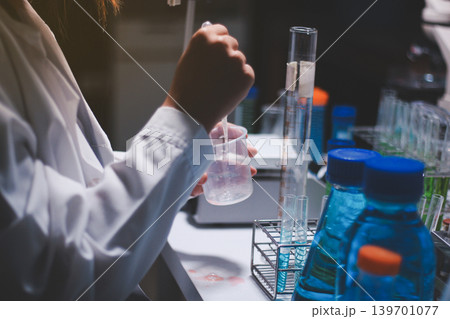Researchers working in the clinical laboratory Researchers working in the clinical laboratory 139701077