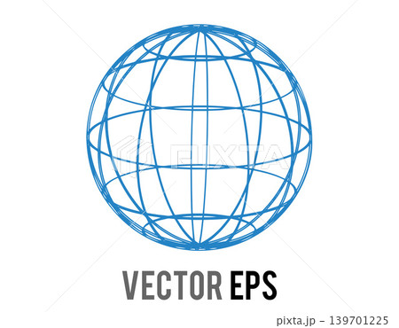 Abstract blue globe wireframe with intersecting lines Abstract blue globe wireframe with intersecting lines 139701225