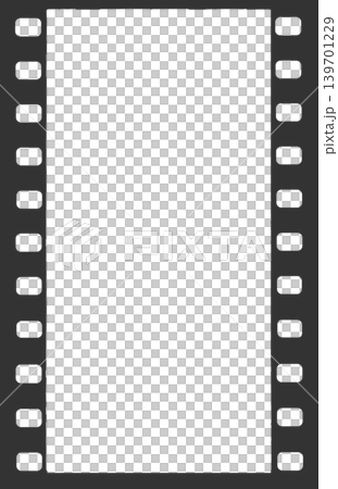 Vertical black vintage film strip, perforations and subtle scratches Vertical black vintage film strip, perforations and subtle scratches 139701229