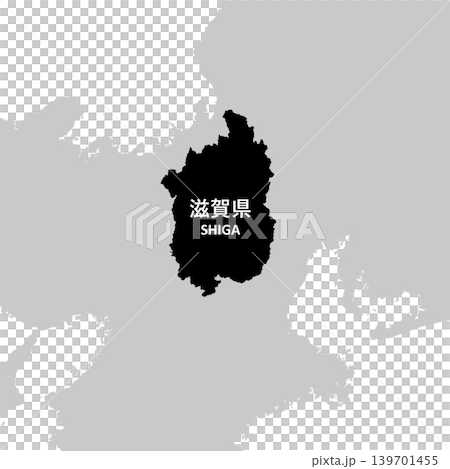 Vector illustration map material for Japan: Shiga Prefecture map Vector illustration map material for Japan: Shiga Prefecture map 139701455