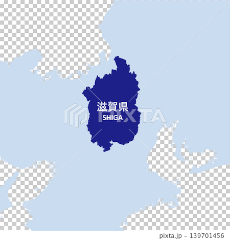 Vector illustration map material for Japan: Shiga Prefecture map Vector illustration map material for Japan: Shiga Prefecture map 139701456