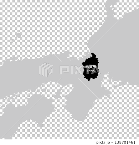 Vector illustration map material for Japan: Shiga Prefecture map Vector illustration map material for Japan: Shiga Prefecture map 139701461