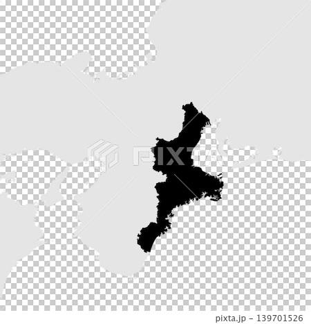 Vector illustration map material for Japan: Map of Mie Prefecture Vector illustration map material for Japan: Map of Mie Prefecture 139701526