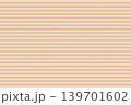 ベージュのタオル生地風ボーダー背景 139701602