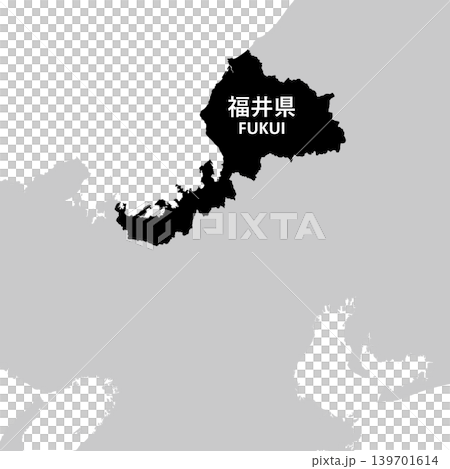 map, fukui, vector 139701614