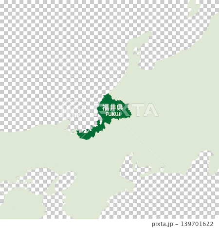 日本向量插圖地圖:福井縣地圖 日本向量插圖地圖:福井縣地圖 139701622