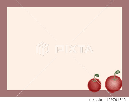 りんごのカードイラスト 139701743