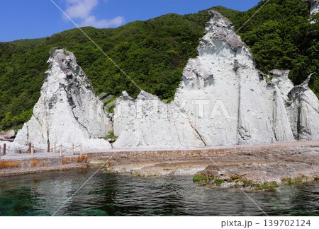 仏ヶ浦　奇岩地帯　神秘的な風景　青森県　下北半島　津軽海峡　 139702124