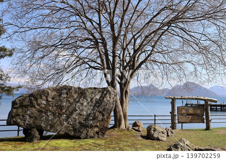 五月初旬の北海道、洞爺湖、春の洞爺湖を回る北海道旅、レイク湖畔のたび、北海道の春のたび、洞爺湖町 139702259